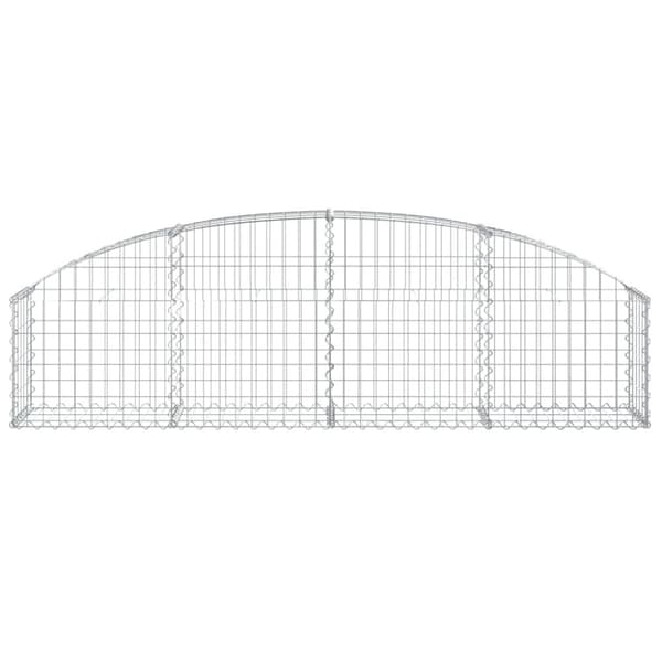 vidaXL buet gabionkurv 200x30x40/60 cm galvaniseret jern -  Plantekrukker