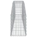 Miniatyrbillede 5 af 6: vidaXL buet gabionkurv 200x30x40/60 cm galvaniseret jern -  Plantekrukker