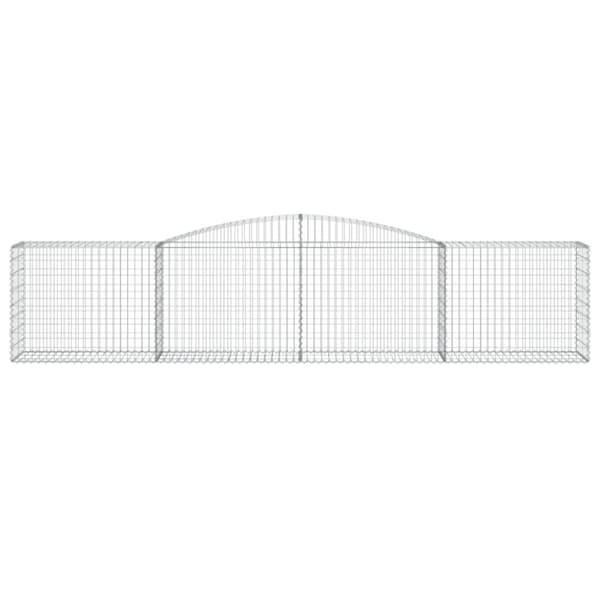 vidaXL Kaarevat kivikorit 5 kpl 400x50x80/100 cm galvanoitu rauta -  Kukkaruukut & istutuslaatikot