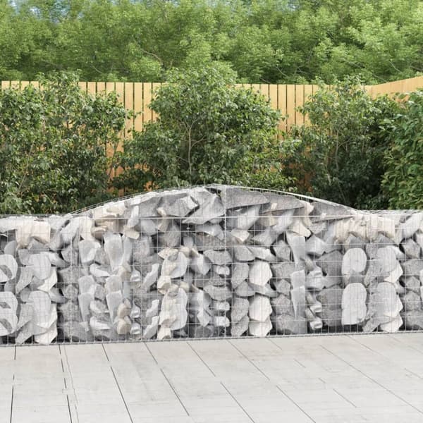 vidaXL Kaarevat kivikorit 5 kpl 400x50x80/100 cm galvanoitu rauta -  Kukkaruukut & istutuslaatikot