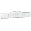 Miniatyrbillede 4 af 7: vidaXL buede gabionkurve 3 stk. 400x50x60/80 cm galvaniseret jern -  Plantekrukker