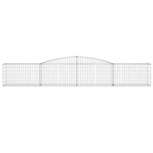 vidaXL buede gabionkurve 3 stk. 400x50x60/80 cm galvaniseret jern -  Plantekrukker