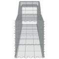 Miniatyrbillede 6 af 7: vidaXL buede gabionkurve 3 stk. 400x50x60/80 cm galvaniseret jern -  Plantekrukker