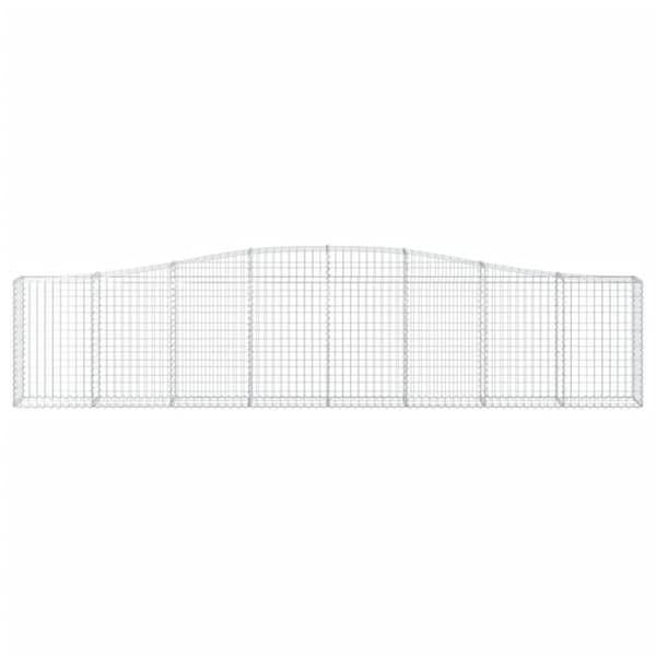 vidaXL buede gabionkurve 3 stk. 400x30x80/100 cm galvaniseret jern -  Plantekrukker