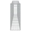Miniatyrbillede 6 af 7: vidaXL buede gabionkurve 3 stk. 400x30x80/100 cm galvaniseret jern -  Plantekrukker