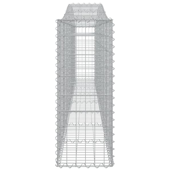 vidaXL buede gabionkurve 3 stk. 400x30x80/100 cm galvaniseret jern -  Plantekrukker