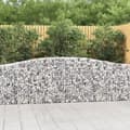 Miniatyrbillede 1 af 7: vidaXL buede gabionkurve 3 stk. 400x30x80/100 cm galvaniseret jern -  Plantekrukker