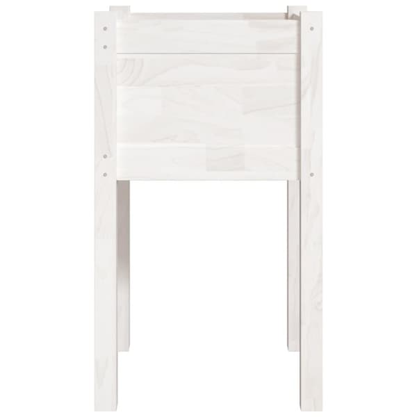 vidaXL plantekasser 2 stk. 40x40x70 cm massivt fyrretræ hvid -  Plantekrukker