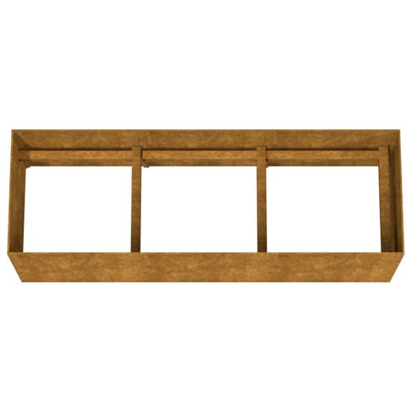 vidaXL Odlingslåda 120x40x40 cm rosttrögt stål -  Krukor & odlingslådor