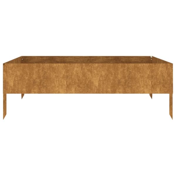 vidaXL Odlingslåda 100x100x33,5 cm rosttrögt stål -  Krukor & odlingslådor