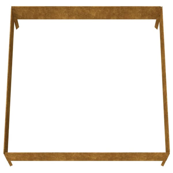 vidaXL Odlingslåda 100x100x33,5 cm rosttrögt stål -  Krukor & odlingslådor