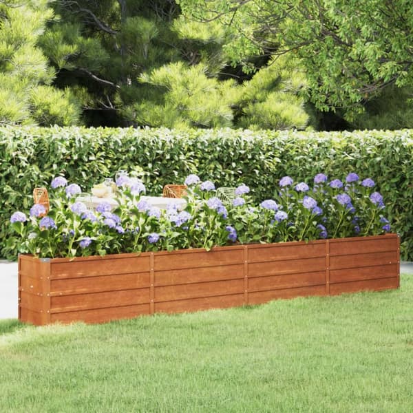 vidaXL højbed 320x40x45 cm cortenstål rustfarvet -  Plantekrukker
