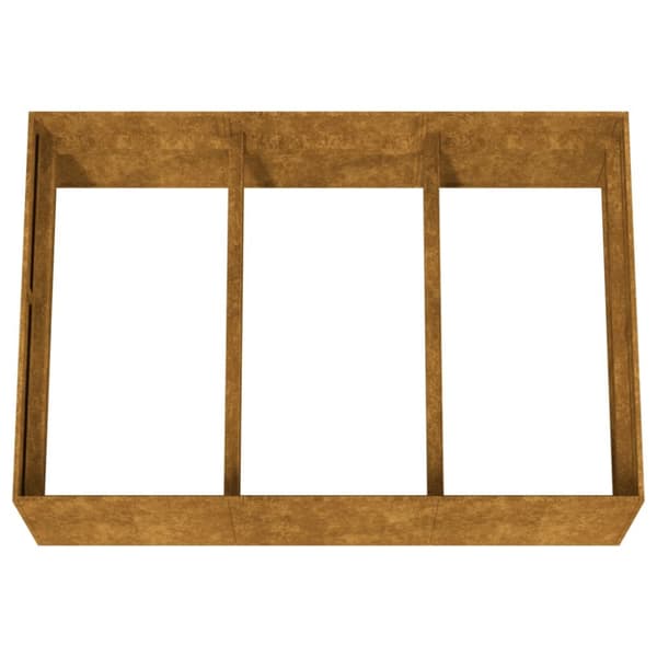 vidaXL Odlingslåda 120x80x40 cm rosttrögt stål -  Krukor & odlingslådor