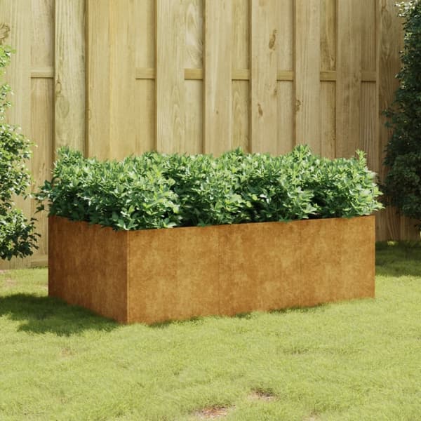vidaXL Odlingslåda 120x80x40 cm rosttrögt stål -  Krukor & odlingslådor