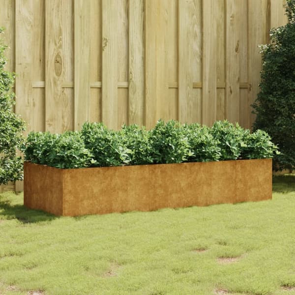 vidaXL Odlingslåda 200x80x40 cm rosttrögt stål -  Krukor & odlingslådor