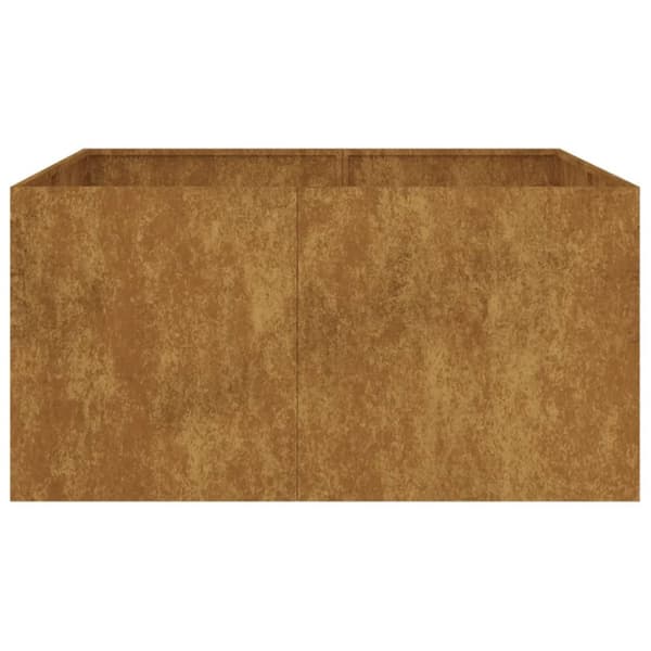 vidaXL plantekasse 80x80x40 cm cortenstål -  Plantekrukker