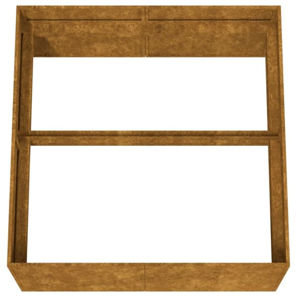 vidaXL plantekasse 80x80x40 cm cortenstål -  Plantekrukker