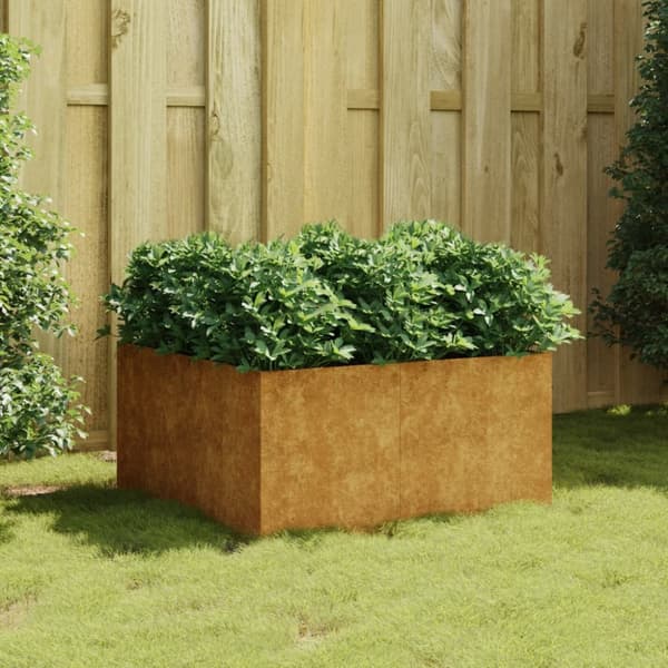 vidaXL plantekasse 80x80x40 cm cortenstål -  Plantekrukker