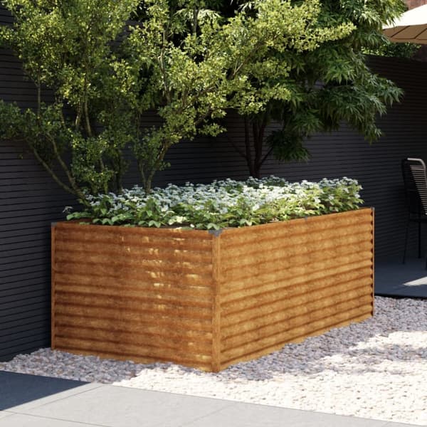 vidaXL højbed 196x100x69 cm cortenstål -  Plantekrukker