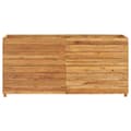 Pikkukuva 4 / 11: vidaXL Korotettu kukkalaatikko 150x40x72 cm kierrätetty tiikki/teräs -  Kukkaruukut & istutuslaatikot