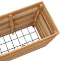 Pikkukuva 7 / 11: vidaXL Korotettu kukkalaatikko 150x40x72 cm kierrätetty tiikki/teräs -  Kukkaruukut & istutuslaatikot