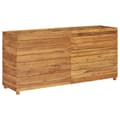 Pikkukuva 11 / 11: vidaXL Korotettu kukkalaatikko 150x40x72 cm kierrätetty tiikki/teräs -  Kukkaruukut & istutuslaatikot