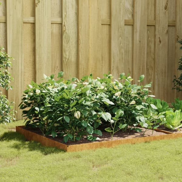 vidaXL højbed 100x100x18,5 cm cortenstål -  Plantekrukker