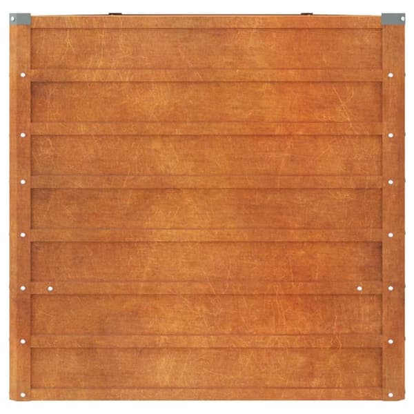 vidaXL højbed 400x80x77 cm cortenstål rustfarvet -  Plantekrukker