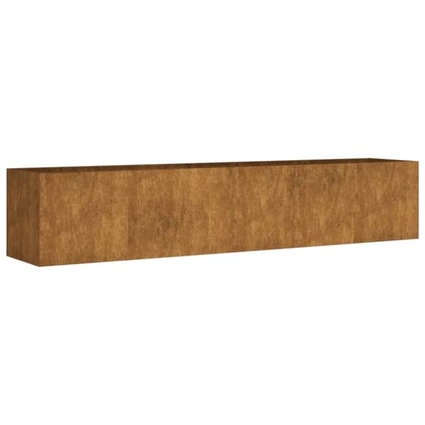 vidaXL Korotettu kukkalaatikko 200x40x40 cm Corten teräs -  Kukkaruukut & istutuslaatikot
