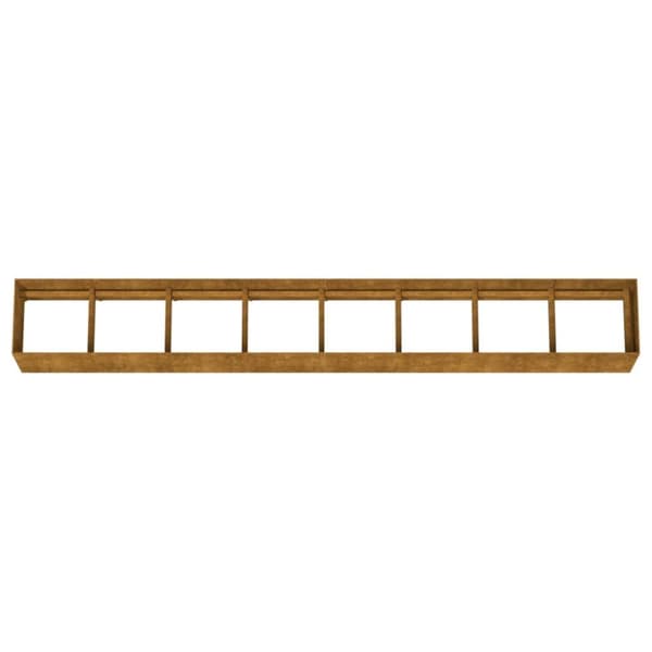 vidaXL Korotettu kukkalaatikko 360x40x40 cm Corten teräs -  Kukkaruukut & istutuslaatikot