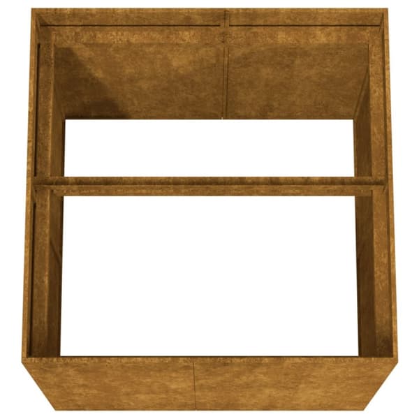 vidaXL Odlingslåda 80x80x80 cm rosttrögt stål - Krukor & odlingslådor