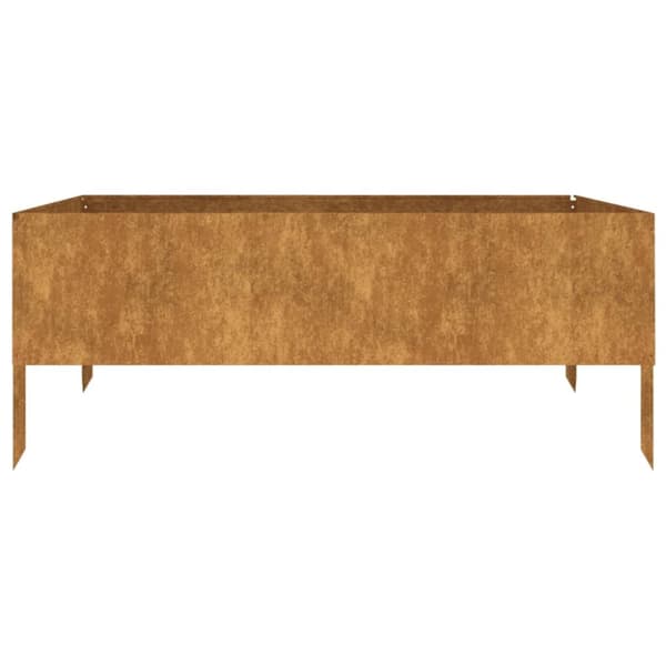 vidaXL højbed 100x100x41 cm cortenstål - Plantekrukker