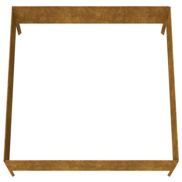 vidaXL højbed 100x100x41 cm cortenstål - Plantekrukker