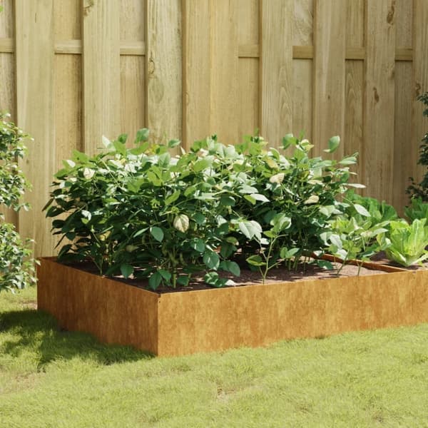 vidaXL højbed 100x100x41 cm cortenstål -  Plantekrukker