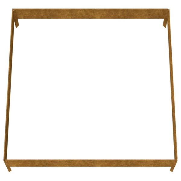 vidaXL højbed 100x100x26 cm cortenstål -  Plantekrukker