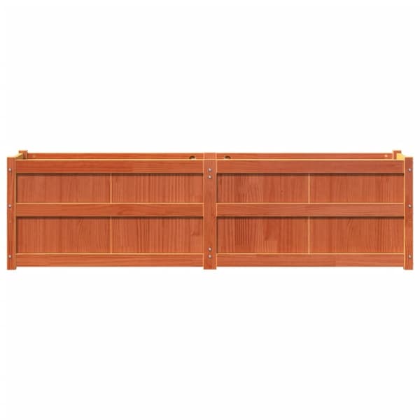 vidaXL Odlingslåda vaxbrun 180x50x50 cm massiv furu - Krukor & odlingslådor