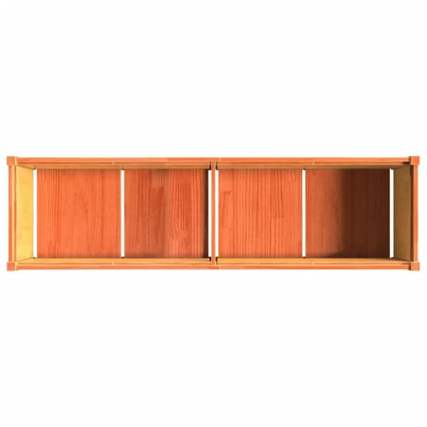 vidaXL Odlingslåda vaxbrun 180x50x50 cm massiv furu - Krukor & odlingslådor