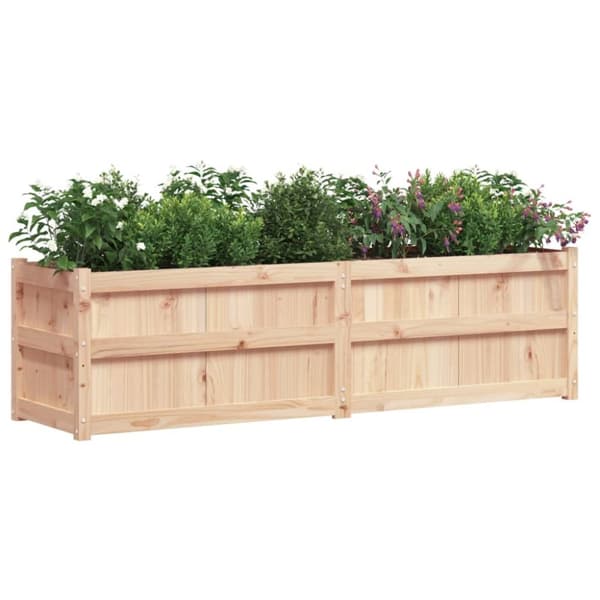 vidaXL Ulkokukkalaatikko 180x50x50 cm täysi mänty - Kukkaruukut & istutuslaatikot