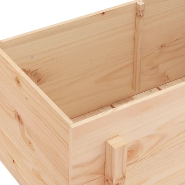vidaXL højbed 101x50x57 cm massivt fyrretræ -  Plantekrukker