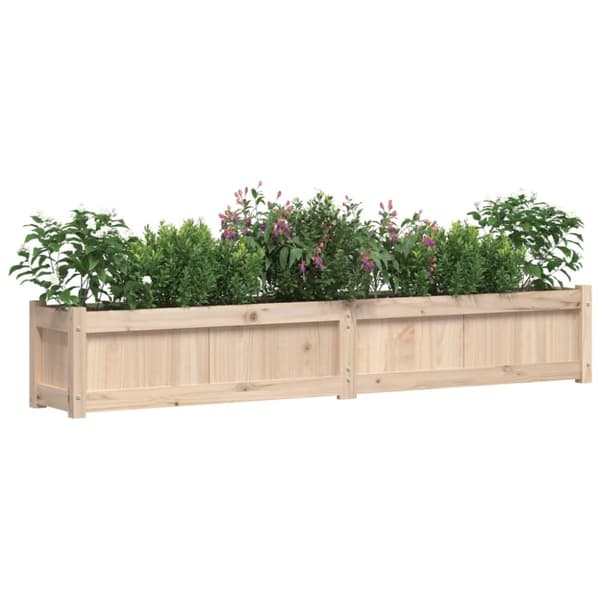 vidaXL Odlingslåda 180x31x31 cm massiv furu -  Krukor & odlingslådor