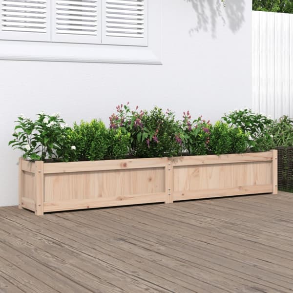 vidaXL Odlingslåda 180x31x31 cm massiv furu -  Krukor & odlingslådor