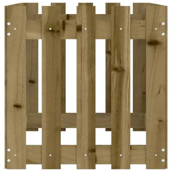 vidaXL højbed med stakitdesign 100x50x50 cm imprægneret fyrretræ -  Plantekrukker