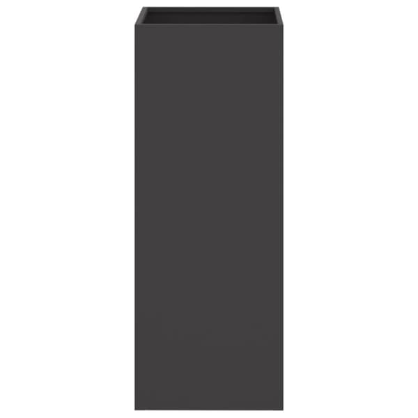 vidaXL Kukkalaatikko musta 32x29x75 cm kylmävalssattu teräs -  Kukkaruukut & istutuslaatikot