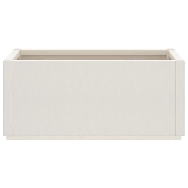 vidaXL plantekasse 80x36x35 cm PP hvid -  Plantekrukker