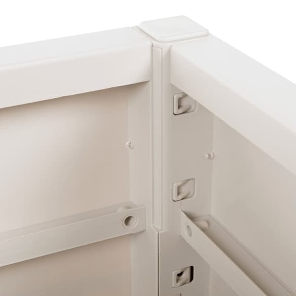 vidaXL plantekasse 80x36x35 cm PP hvid -  Plantekrukker