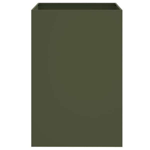 vidaXL plantekasse 52x48x75 cm koldvalset stål olivengrøn -  Plantekrukker