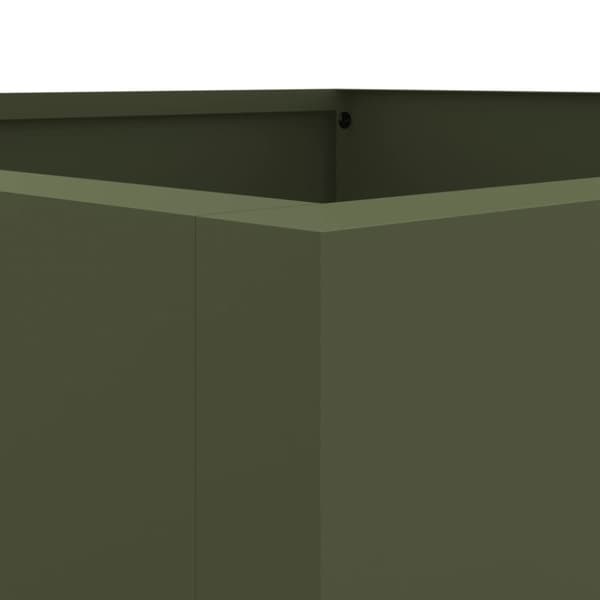 vidaXL plantekasse 52x48x75 cm koldvalset stål olivengrøn -  Plantekrukker