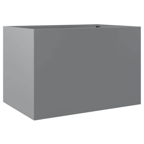 vidaXL Odlingslåda silver 62x40x39 cm galvaniserat stål - Krukor & odlingslådor