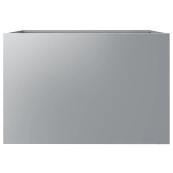 vidaXL Odlingslåda silver 62x40x39 cm galvaniserat stål - Krukor & odlingslådor