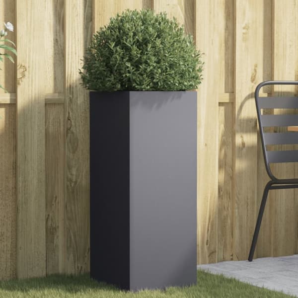 vidaXL plantekasse 32x29x75 cm koldvalset stål antracitgrå -  Plantekrukker